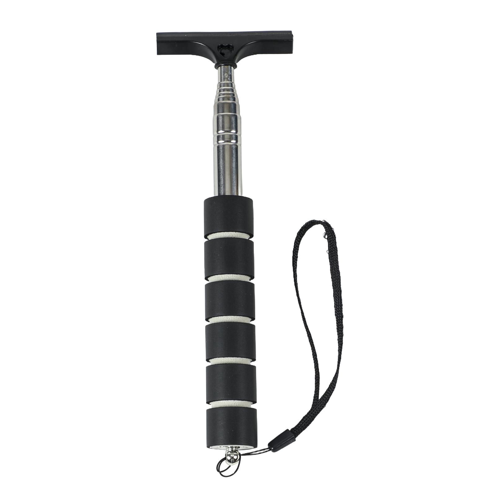 funtasica Auto Rearview Mirror Wiper Auto Mirror Squeegee Cleaner Portable Car Side Mirror Squeegee for Cleaning Shower Glass Door Black